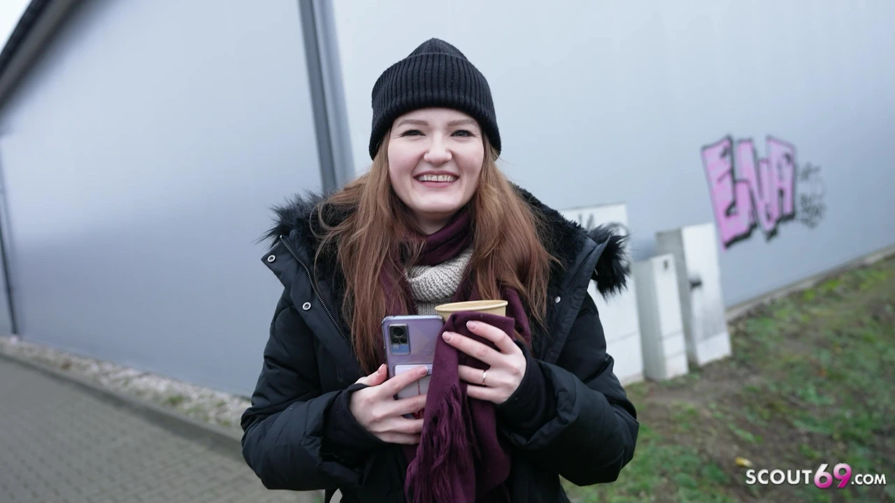 GERMAN SCOUT – Flexible Ginger Teen Olivia Westsun at Pick Up no condom Casting Fuck