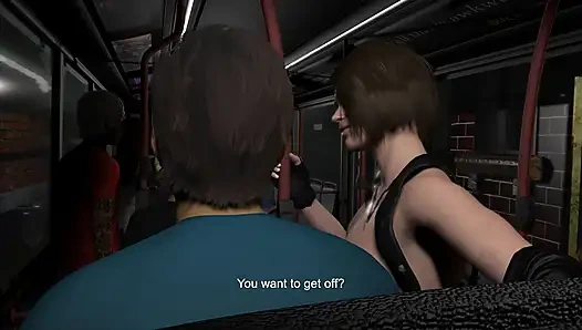 Jill valendine steht fick im bus