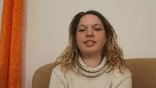 Amatör sarışın ilk oyuncu seçmelerinde mastürbasyon yapıyor