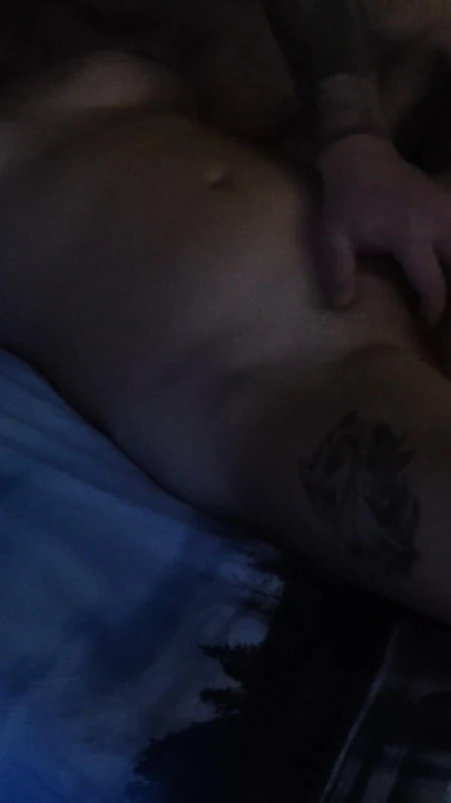 Captivating moment from "Fingering my stepsister pussy in parent's bed"