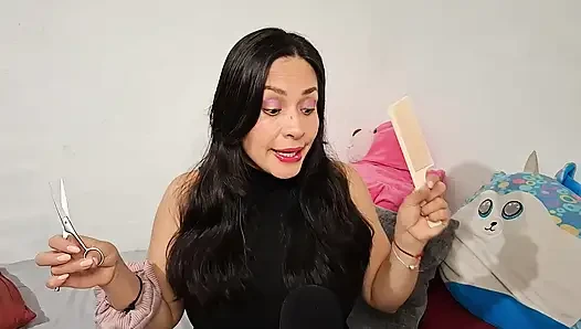 ASMR rollenspiel, DEINE FREUNDIN schneidet deine haare