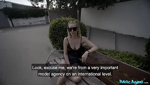 Agent - Cute Blonde Lya Missy Getsfucked in the Forest and Cum All Over Her Glasses