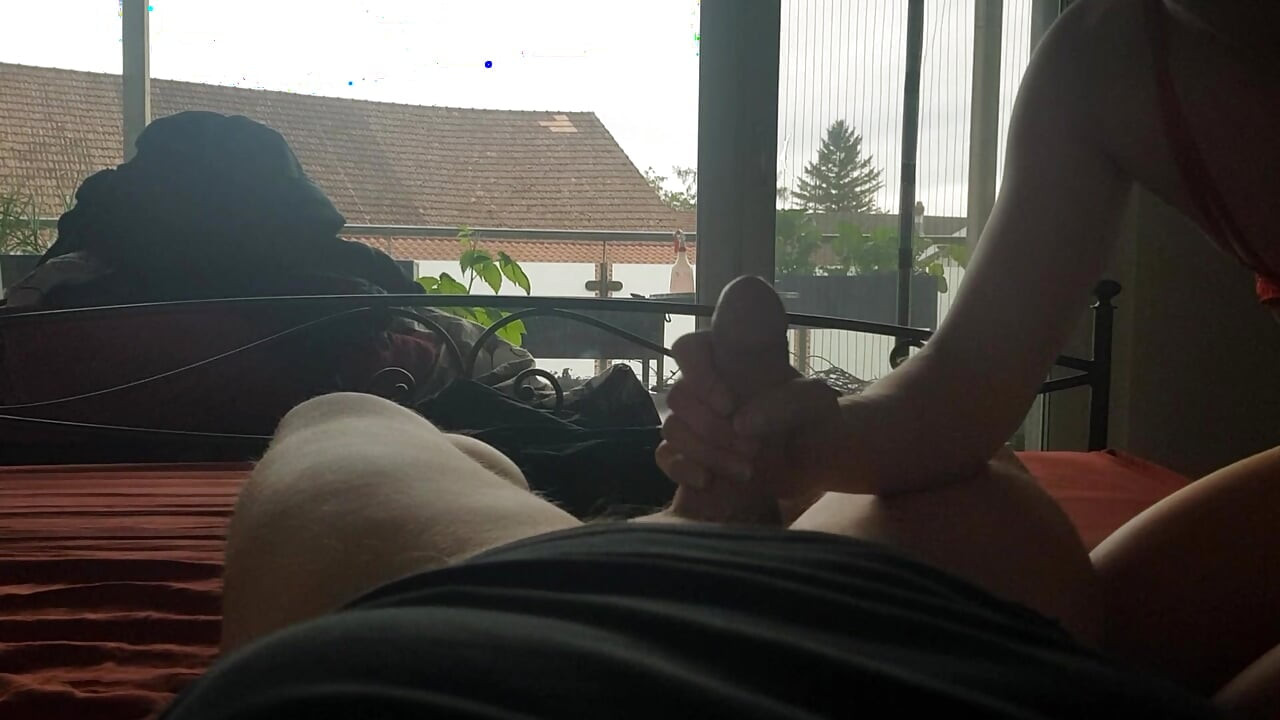 Blowjob in red bodysuit on my boyfriend