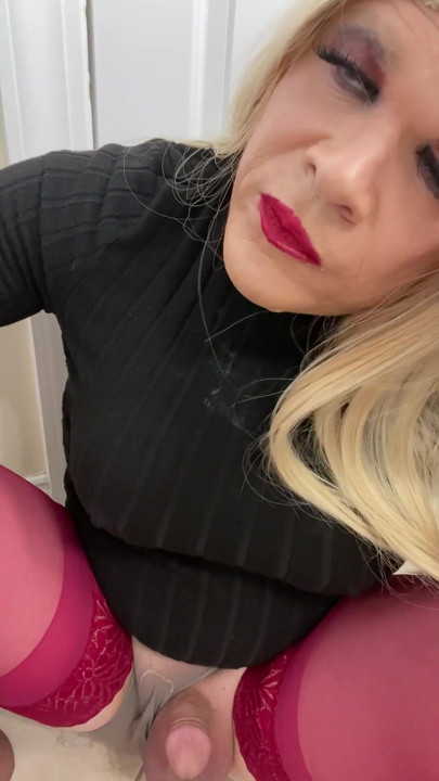 Sissy transgender sexy femboy crossdressing slut sucks cock and talks to milf stepmom about how she will show him how… | Clip 1