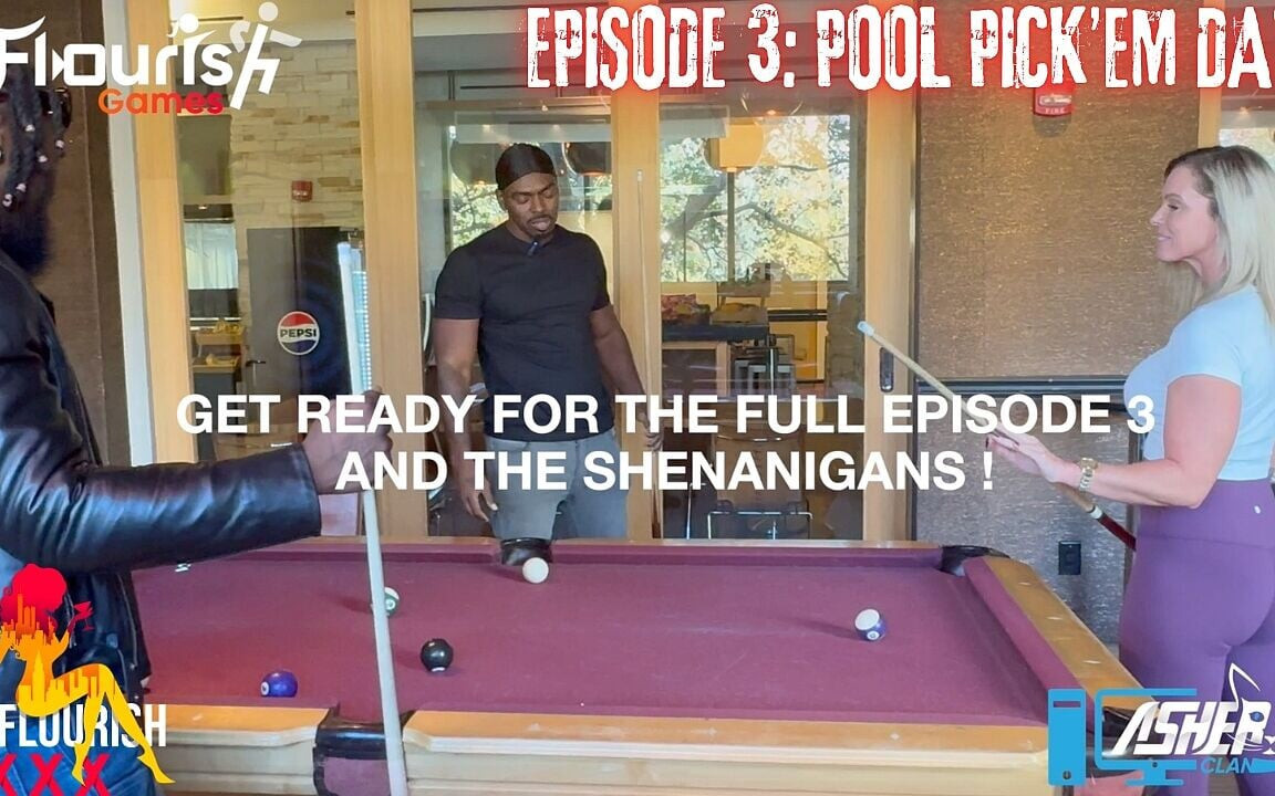 Mrflourish spelletjes ep3 sfw vol: lieve Vickie in pool Pick'em 2 Jongens