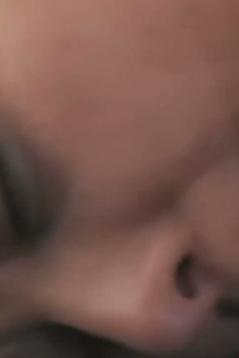 Brunette with a Big Ring Rides Him Close up