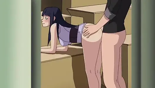 Hinata dientot gaya doggy dari belakang