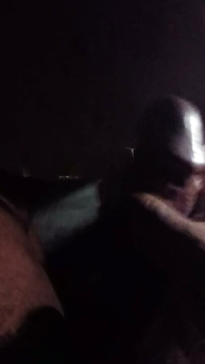 Masturbating in tent at night