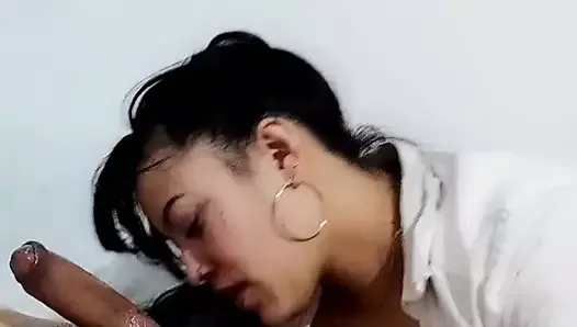 blowjob with pleasure during a new casting