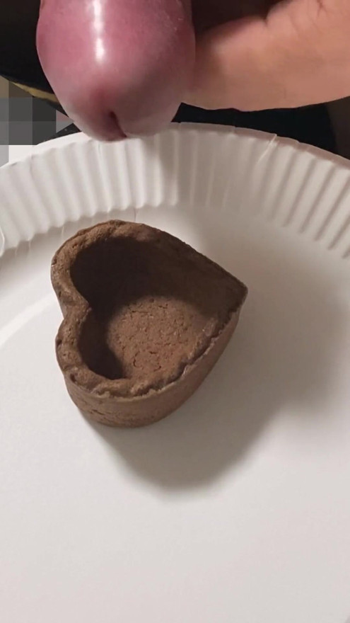 Eat heart-shaped candy with semen | Clip 1