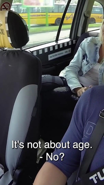 Memorable moment from "Czech Taxi E15: Beauty pays in flesh"