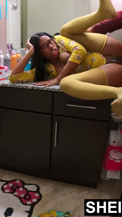 Screaming During Painful Anal Sex With Step Dad Huge Cock Fucking My Asshole On Sink Doggystyle Sheisnovember | Clip 2