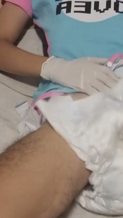 ABDL Diaper Boy Cumming In His Diaper | Clip 1