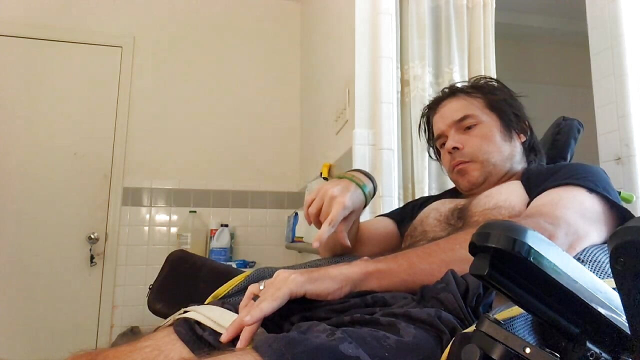 Kevy 69's Sexy Wheelchair Man Give you Two Orgasms to Cum with Him