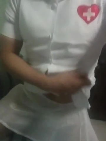 Asian CD Stephy in nurse uniform