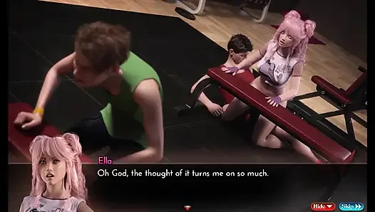 The Genesis order.: streamer girl is having sex in the gym while her fan...