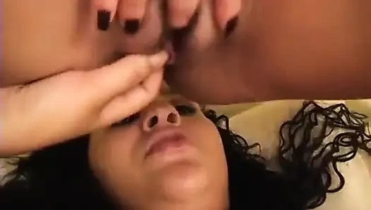 Brunette lesbian sluts can't get enough pussy eating and strap on fucking