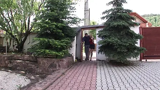 Horny couple anal threesome with the nanny