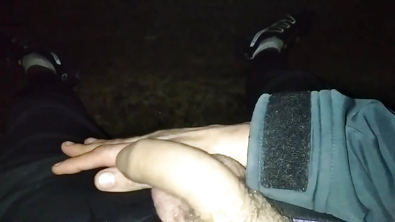 Amateur Boy Masturbates in the Park and Cums Being Spied on by a Stranger
