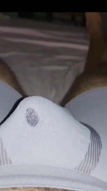 Emotional moment from "Solo mastrubation with two vibrators cum at the same time in underware"