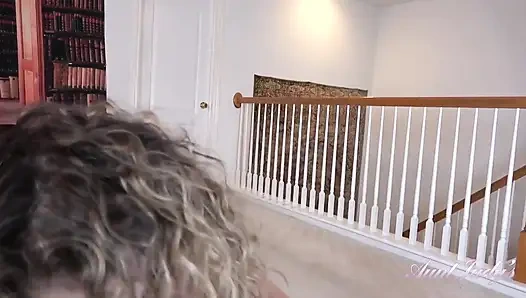 Auntjudys - Your Mature Step-stepmother Tia Gives You a Taboo Blowjob