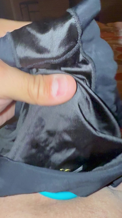 我今天得到的一个款待的快速视频 黑色丝质