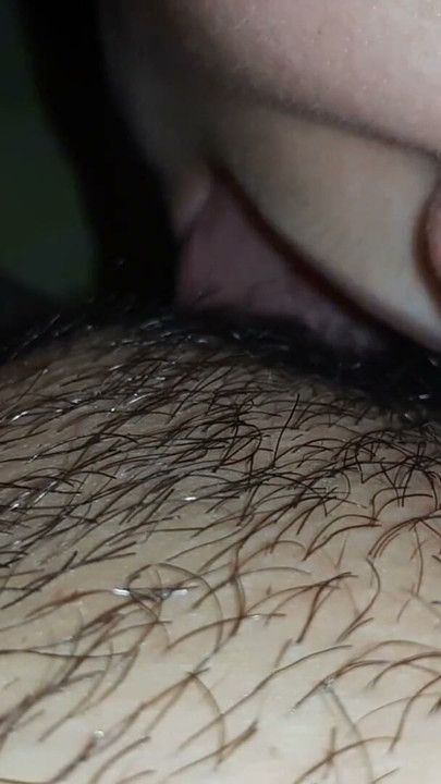 I press her head closer to my hairy pussy with my hand so I can cum harder | Clip 1