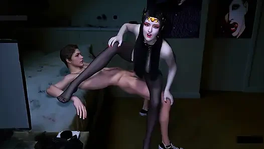 Animasyonlu kızıl baştan çıkarma tanrıçası - 3 boyutlu animasyon hentai