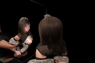 Vr sex- hizmetçi aynayı seviyor