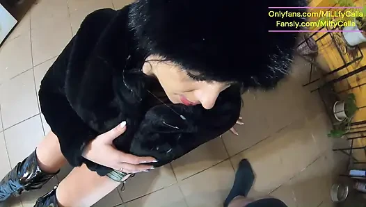 Sigara içme azdırma, derin sakso ve kürk mantoma ve şapkama boşalma