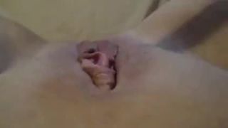 Gros clito, lèvres de chatte charnues et vibromasseur rose