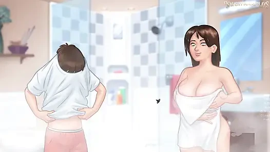 Üvey anne duşta büyük yarağıyla sürpriz yapıyor - yaz mevsimi efsanesi darkcookie tarafından 37 - 3 boyutlu hentai porno oyunu