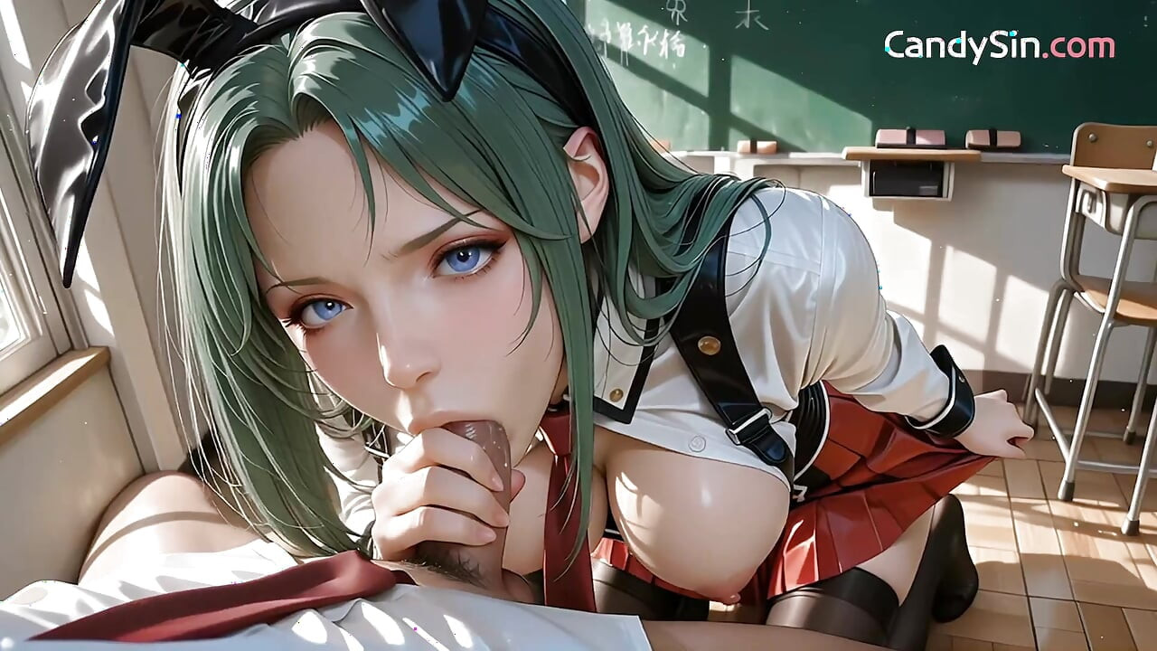 Soft Moans From Mika As Classroom Lust Takes Over Uniform AI Generated