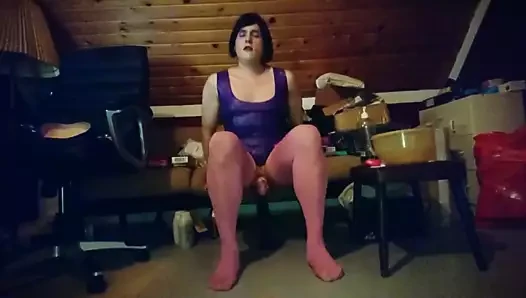 black dildo in my ass, and my latex dress on1.mp4
