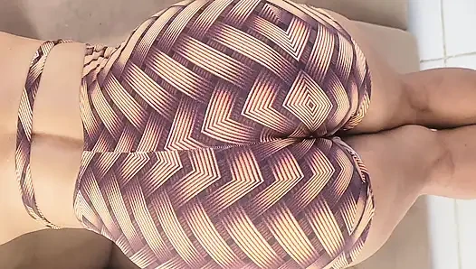 Hot Ass of the Hot Brunette Who Is Perfectly Fit