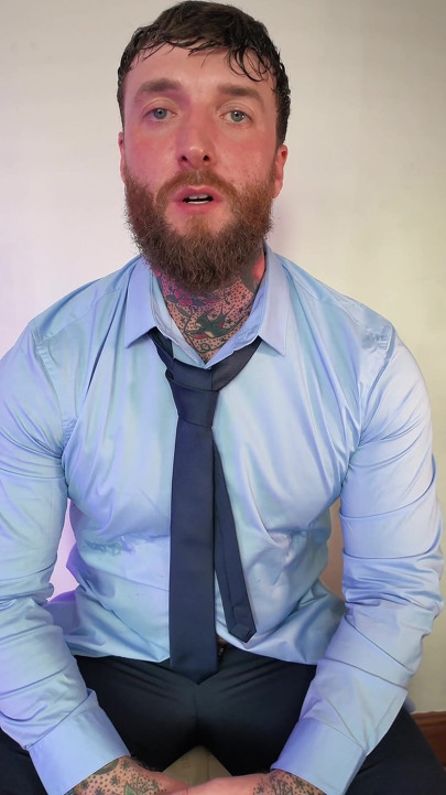 Tattooed Dom Solo Cumshot Worship Video