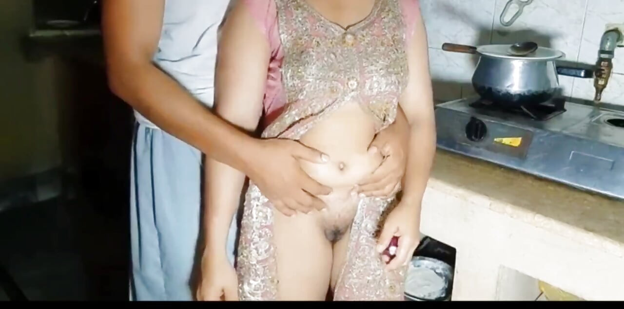 Step Brother Fucking Beautiful Stepsister in kitchen Desi indian hindi sex in kitchan