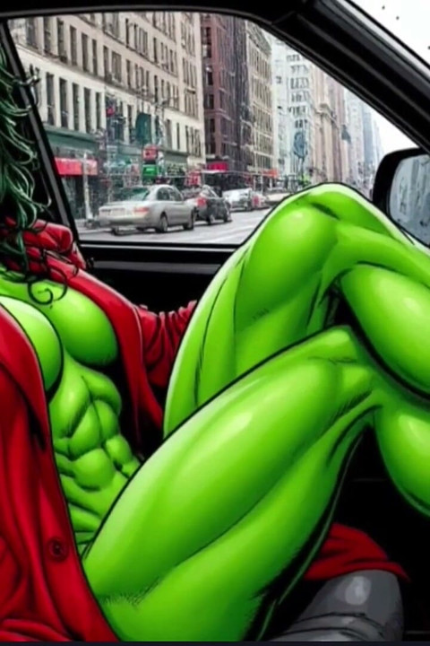 Horny Bitch Gets Her Dose of Sexual Pleasure in a Taxi. Cartoon Comic