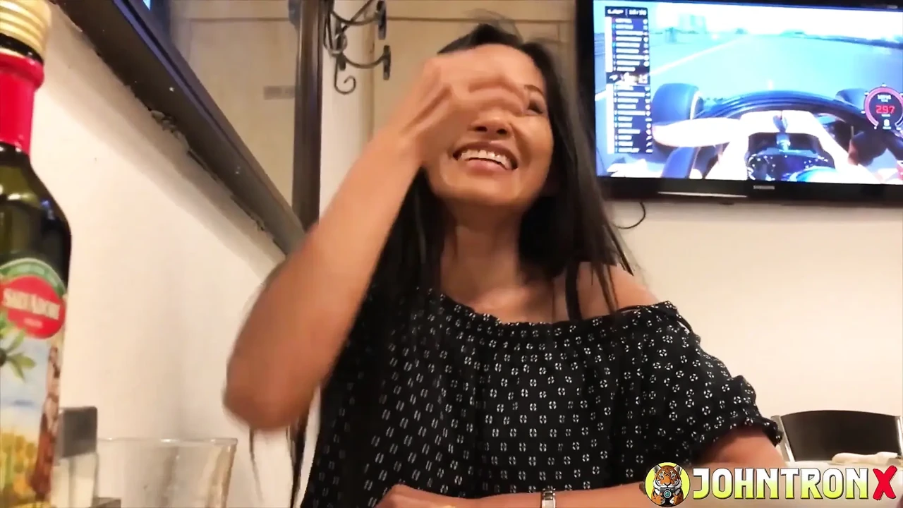 Johntronx - Sex and Creampie with a Gorgeous Asian Babe After Dinner