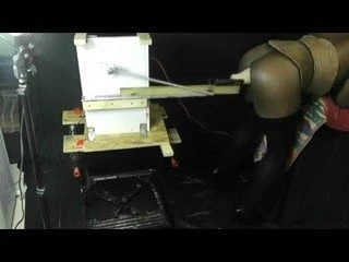 Anal Fuck Machine on Big Black Ass
