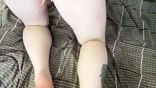 My Boyfriend Liked the New Panties with Pearls, Cums on Them! Homevideo.