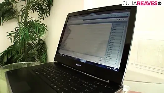 Horny girls suck a massive dildo then fuck hard with it