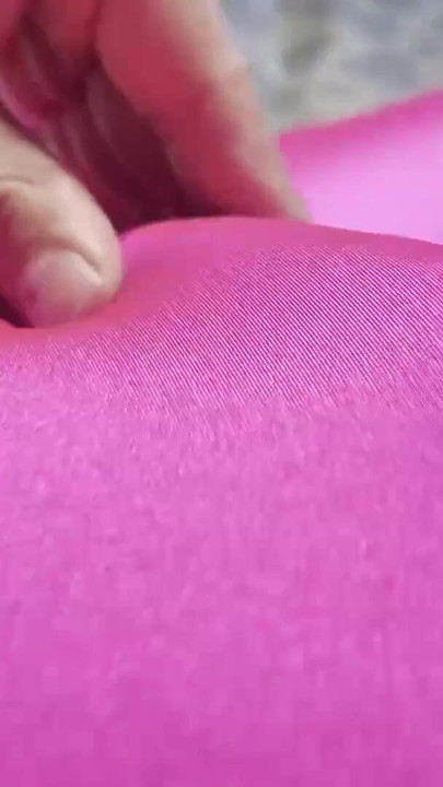 Nike pro girl in Pink cum in leggings | Clip 1