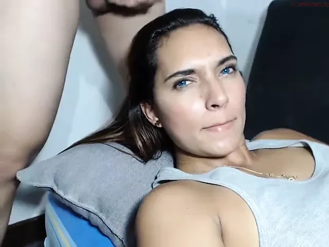 Latina beauty sucks, lactates, gets throatfucked, big facial