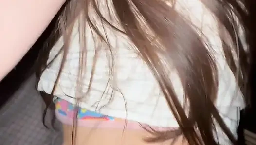 with my best friend's girlfriend sneakily at the party we almost got caught