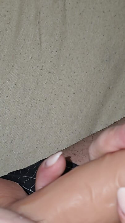 Ex wife gives a handjob to her husband after divorce