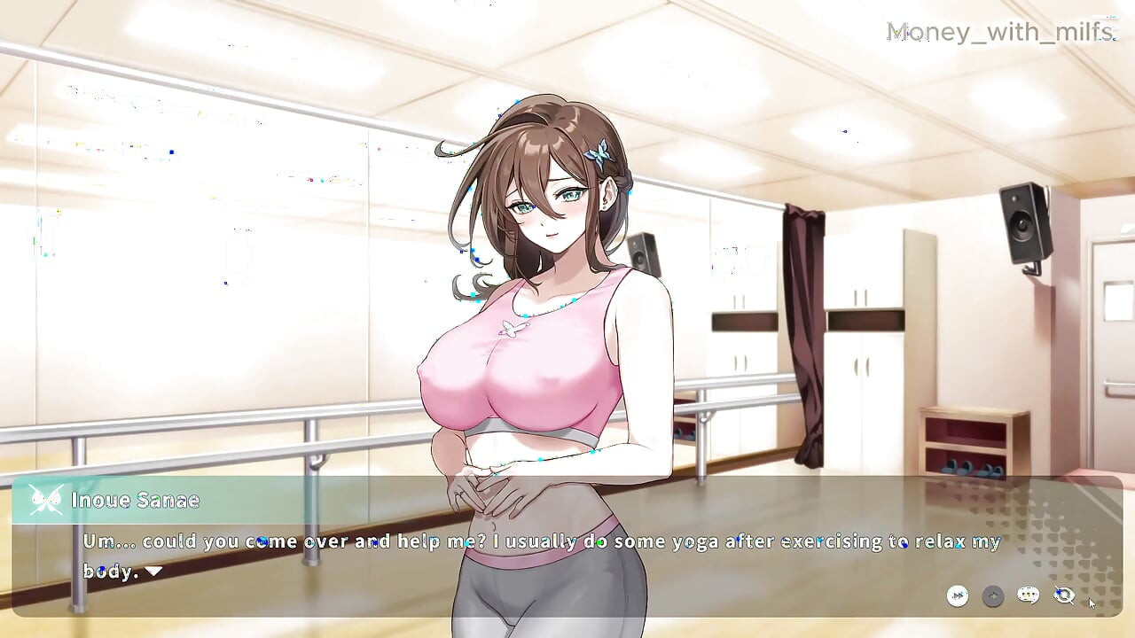 Kita berkongkek dalam kelas yoganya. Permainan Vlover #11 Semua Adegan