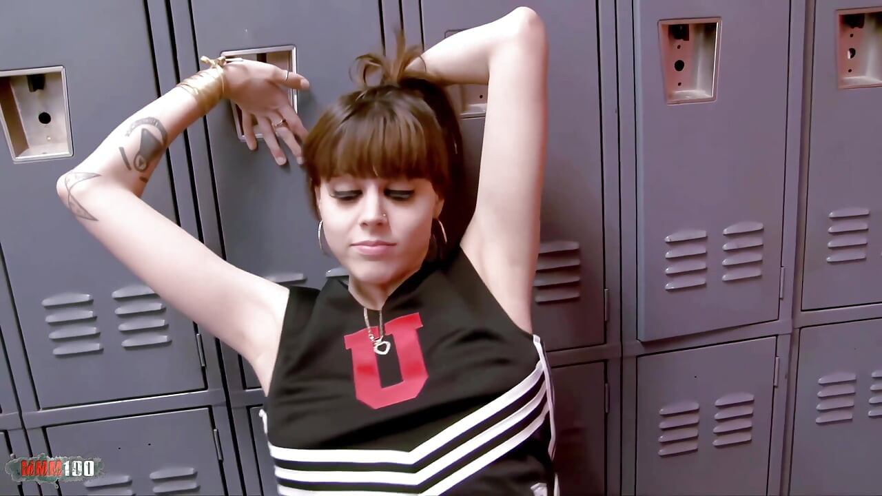 Hot Cheerleader Nella Jay Deeply Fuck by a Big Black Cock in the Locker Room