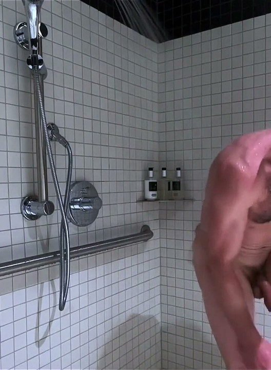 Showering at the gym after my workout