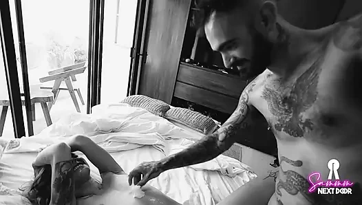 He wakes me up with his ROCK HARD cock